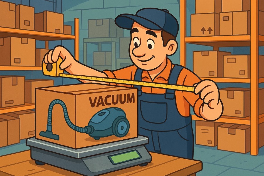 Medición de productos y pedidos