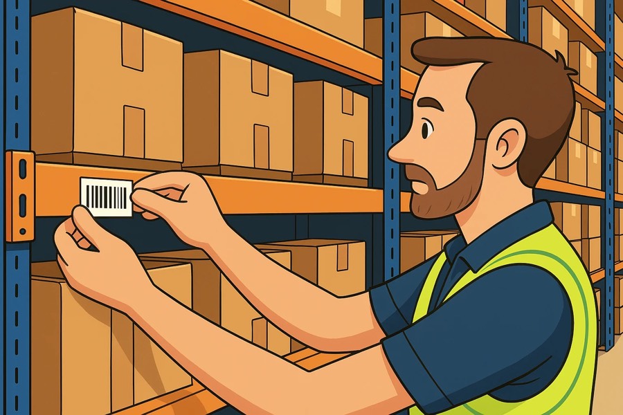 Etiquetado de almacén